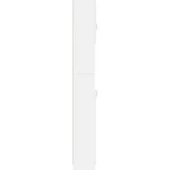 vidaXL Armario de baño madera de ingeniería 32x25,5x190 cm Blanco Discount