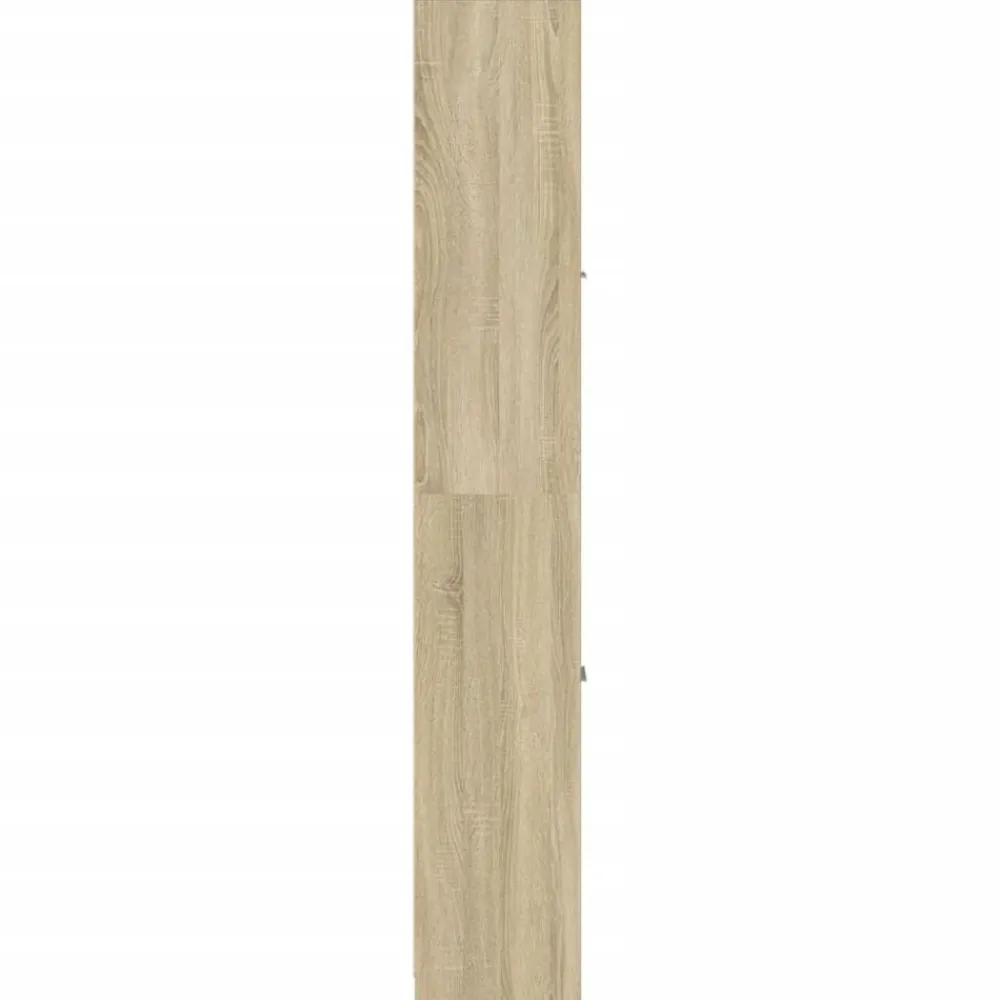 vidaXL Conjuntos De Muebles-Armario de baño madera contrachapada color roble 30x30x183,5 cm