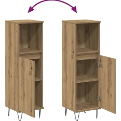 vidaXL Conjuntos De Muebles-Armario de baño madera de ingeniería 30x30x100 cm