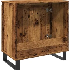 vidaXL Conjuntos De Muebles-Armario de baño madera de ingeniería envejecida 58x33x60 cm