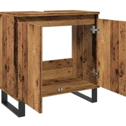 vidaXL Conjuntos De Muebles-Armario de baño madera de ingeniería envejecida 58x33x60 cm