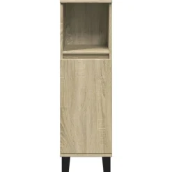 vidaXL Armario de baño madera contrachapada 30x30x100 cm Roble Sonoma Hot