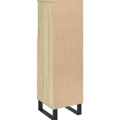 vidaXL Armario de baño madera contrachapada 30x30x100 cm Roble Sonoma Hot