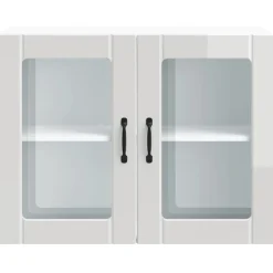 vidaXL Armario de cocina de pared con puerta de cristal