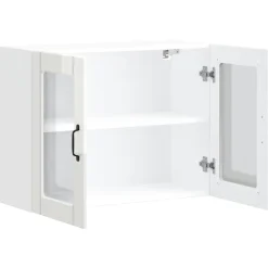 vidaXL Armario de cocina de pared con puerta de cristal