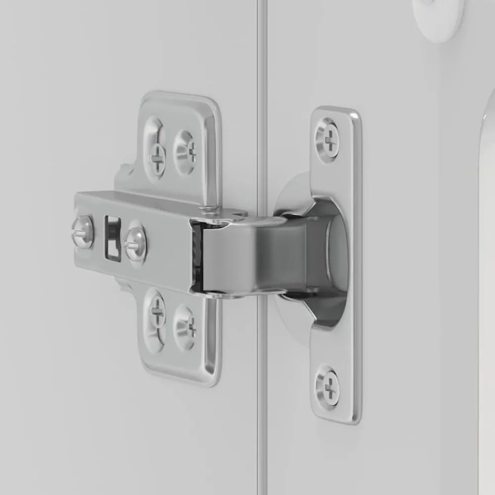 vidaXL Armario de cocina de pared con puerta de cristal "Lucca", madera de ingeniería blanca brillante Hot