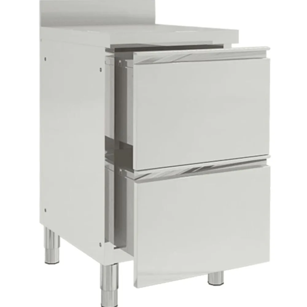 vidaXL Armario de cocina comercial con 2 cajones 50x60x96 cm Sale