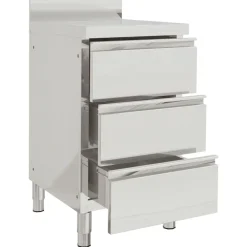 vidaXL Restauración-Armario de cocina comercial con 3 cajones 50x60x96 cm