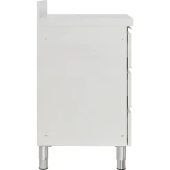vidaXL Restauración-Armario de cocina comercial con 3 cajones 50x60x96 cm