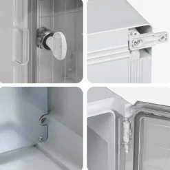 vidaXL Suministros Eléctricos-Armario de Control Gris 28 x 13 x 28 cm Plástico ABS