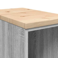 vidaXL Almacenamiento Industrial-Armario de garaje de madera maciza pino 30x51x85 cm