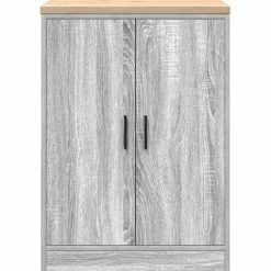 vidaXL Almacenamiento Industrial-Armario de garaje de madera maciza pino 60x51x85 cm