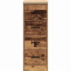 vidaXL Almacenamiento Industrial-Armario de garaje de madera vieja 30x51x85 cm