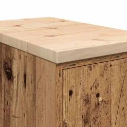 vidaXL Almacenamiento Industrial-Armario de garaje de madera vieja 30x51x85 cm
