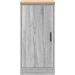 vidaXL Armario de garaje de madera maciza pino 40x51x85 cm Gris sonoma Discount