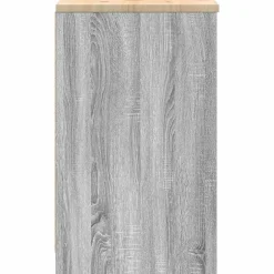 vidaXL Armario de garaje de madera maciza pino 40x51x85 cm Gris sonoma Discount