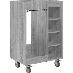 vidaXL Actividades Al Aire Libre-Armario de Golf con rueda Liso 65 x 45 x 98 cm