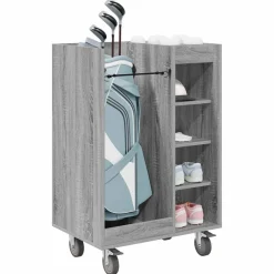 vidaXL Actividades Al Aire Libre-Armario de Golf con rueda Liso 65 x 45 x 98 cm