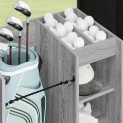 vidaXL Actividades Al Aire Libre-Armario de Golf con rueda Liso 65 x 45 x 98 cm