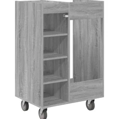vidaXL Actividades Al Aire Libre-Armario de Golf con rueda Liso 65 x 45 x 98 cm