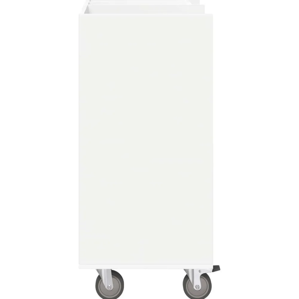 vidaXL Armario de Golf con rueda Liso 65 x 45 x 98 cm White Clearance