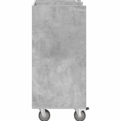 vidaXL Armario de Golf con rueda Liso Gris Concreto 65 x 45 x 98 cm Gris hormigón Outlet