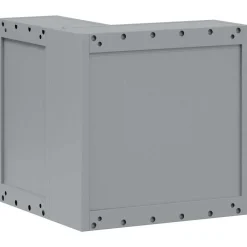vidaXL Armario de herramientas y Gris 55 x 55 x 55 cm Negro Online