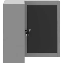 vidaXL Armario de herramientas y Gris 55 x 55 x 55 cm Negro Online