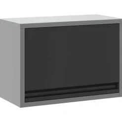 vidaXL Armario de herramientas y Gris 50 x 25 x 35 cm Negro Hot