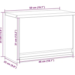 vidaXL Armario de herramientas y Gris 50 x 25 x 35 cm Negro Hot