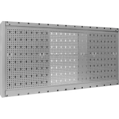 vidaXL Accesorios De Bricolaje-Armario de herramientas de pared industrial metal gris y negro