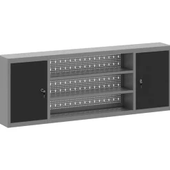 vidaXL Armario de herramientas y Gris 50 x 20 x 55 cm Negro Online