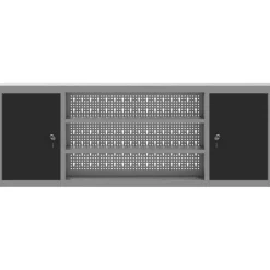 vidaXL Armario de herramientas y Gris 50 x 20 x 55 cm Negro Online