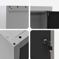 vidaXL Accesorios De Bricolaje-Armario de herramientas y Gris 50 x 20 x 55 cm