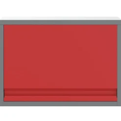 vidaXL Armario de herramientas y Gris 50 x 25 x 35 cm Rojo