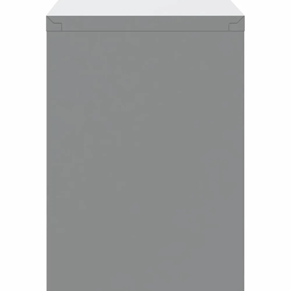vidaXL Armario de herramientas y Gris 50 x 25 x 35 cm Rojo