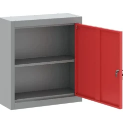 vidaXL Accesorios De Bricolaje-Armario de herramientas con estante y Gris 50 x 20 x 55 cm