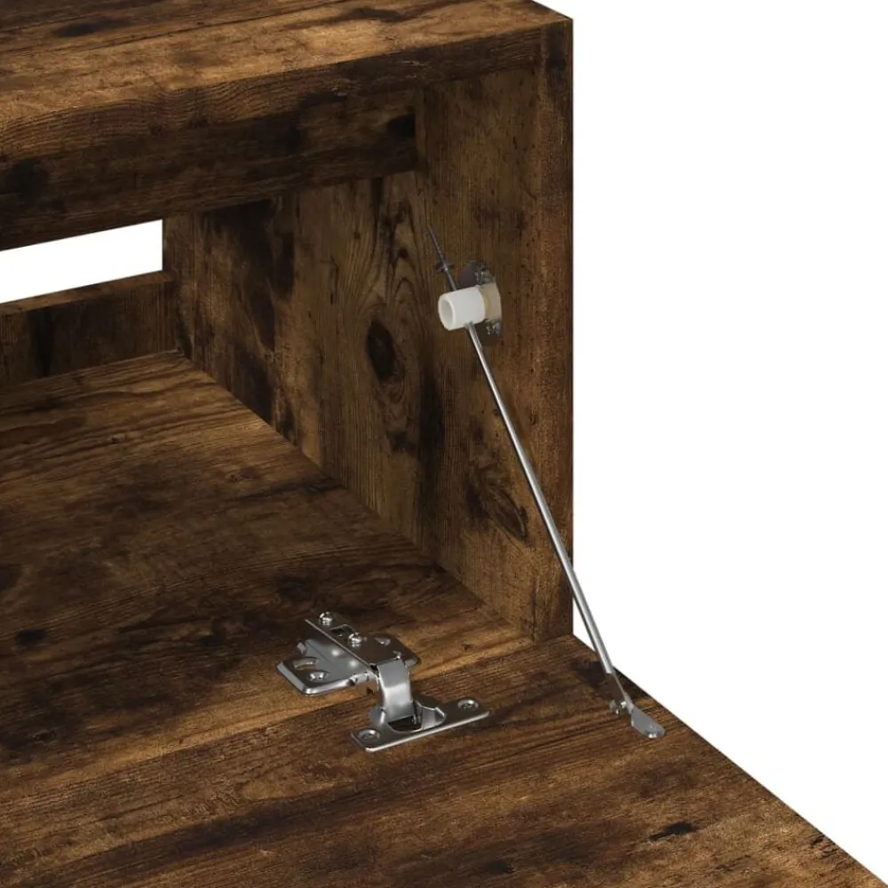 vidaXL Armario de lavabo madera ingeniería 40x37x59 cm Roble ahumado Outlet