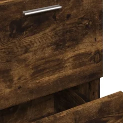 vidaXL Armario de lavabo madera ingeniería 40x37x59 cm Roble ahumado Outlet