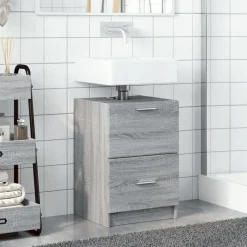 vidaXL Conjuntos De Muebles-Armario de lavabo madera de ingeniería 40x37x59 cm
