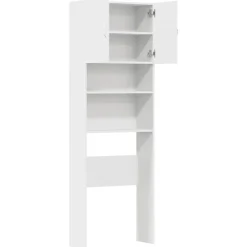 vidaXL Armario de lavadora madera ingeniería 64x24x190 cm Blanco Hot