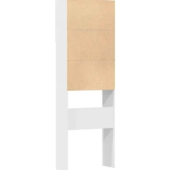 vidaXL Armario de lavadora madera ingeniería 64x24x190 cm Blanco Hot
