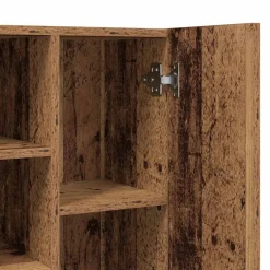 vidaXL Accesorios Para Electrodomésticos-Armario de lavadora madera envejecida 64x25,5x190 cm
