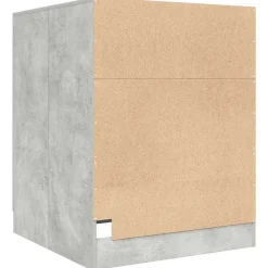vidaXL Armario de lavadora gris hormigón 70,5x71,5x91,5 cm Gris hormig&oacute;n Online