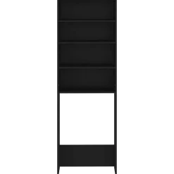 vidaXL Armario de lavadora 64x24x190 cm Negro Hot