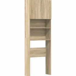 vidaXL Accesorios Para Electrodomésticos-Armario de lavadora madera ingeniería 64x24x190 cm