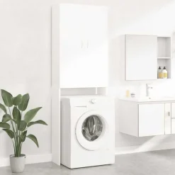 vidaXL Accesorios Para Electrodomésticos-Armario de lavadora 64x25,5x190 cm