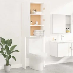 vidaXL Accesorios Para Electrodomésticos-Armario de lavadora 64x25,5x190 cm