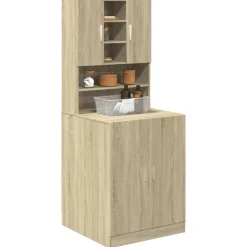 vidaXL Armario de lavadora 70,5x24x90 cm Roble Sonoma Best