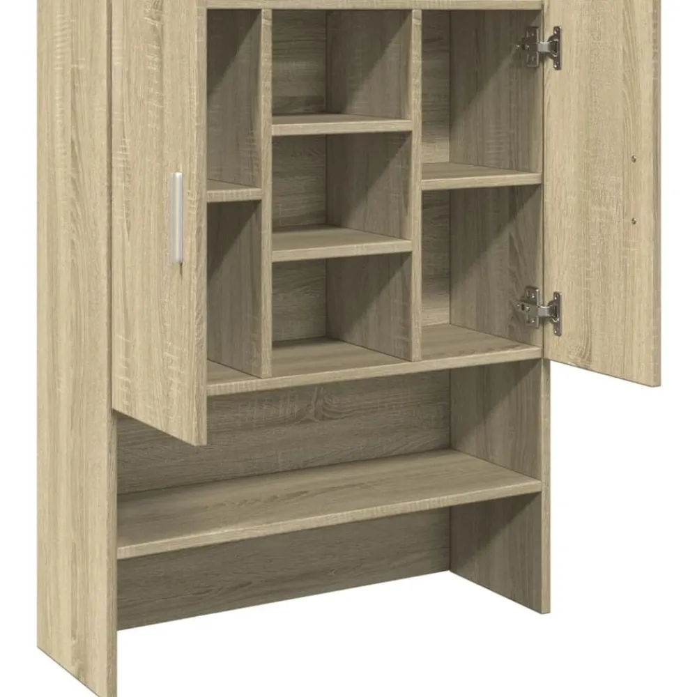 vidaXL Armario de lavadora 70,5x24x90 cm Roble Sonoma Best